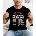thumbnail image 2 of Mechanic Hourly Rate Shirt for Men Viral Sarcastic Price List Tee for Mechanics Black Shirt Adult X-Large, 2 of 5