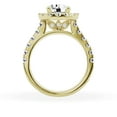 thumbnail image 3 of Unique Moments Lab Grown 2.50 ct Diamond Engagement Ring Round Halo Solitaire 14K Yellow Gold, 3 of 6