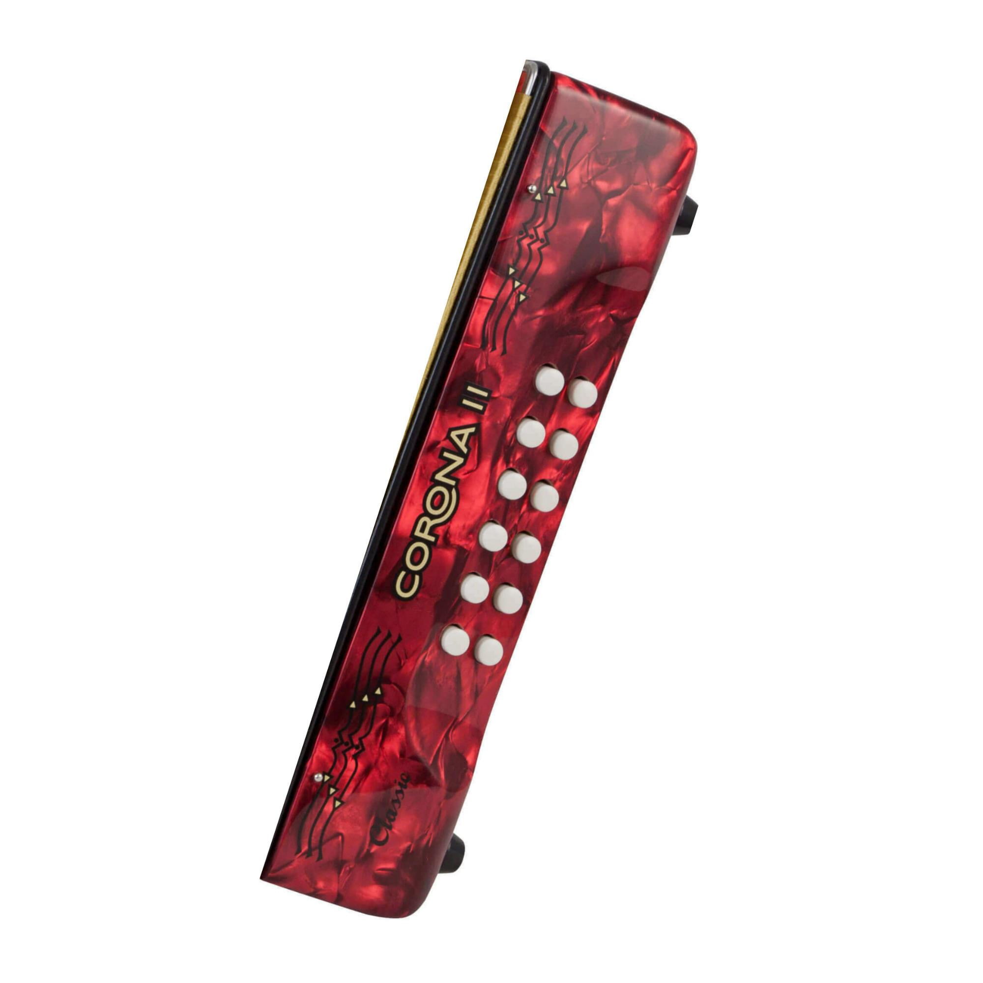 Hohner Corona II Classic, Key of "FBbEb" Diatonic ACC Red