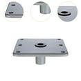 thumbnail image 4 of BAOSITY Boat Seat Base Aluminum Alloy Boat Accessories, Sturdy, 7inchx7inch, 3/4" Pin Post Socket, Heavy Duty, Marine Pedestal Base, 4 of 8