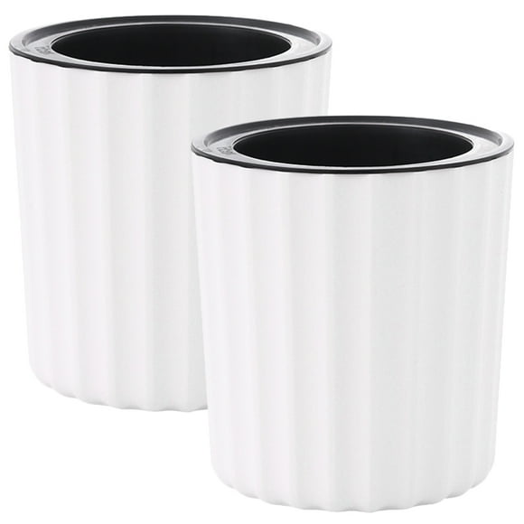 KAKOWELY 2Pcs Self Watering Pots Self Watering Flower Pots Plastic Violet Pots Decorative Planter for Plants,7.09"X7.09"X6.69"