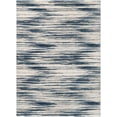 thumbnail image 4 of Well Woven Sevvina Blue & Ivory Zig-Zag Stripes Distressed Area Rug 7'10" x 9'10", 4 of 7