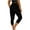 Black, variant on SNKSDGM Women's Plus Womens Sweatpants with Pockets Straight Leg Womens Summer Pants Petite Summer Women’S Solid Color Casual 3/4 Leggings for Daily Wear