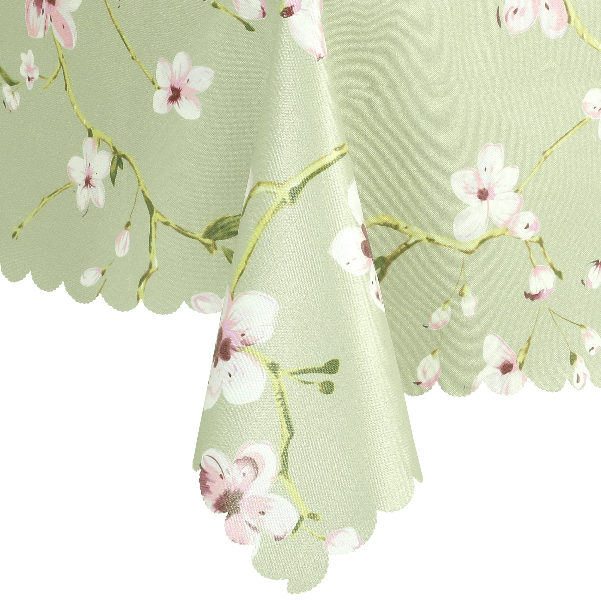 Unique Bargains Rectangle Vinyl Waterproof Oil Spill Proof Wrinkle Resistant Tablecloth Pink Flower 55x79 Inch