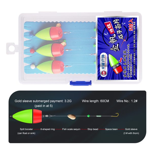 5 uds semillas de melón lentejuelas línea grupo cebo de pesca accesorios de equipo hundimiento 3,2g Sywqhk Para Estrenar