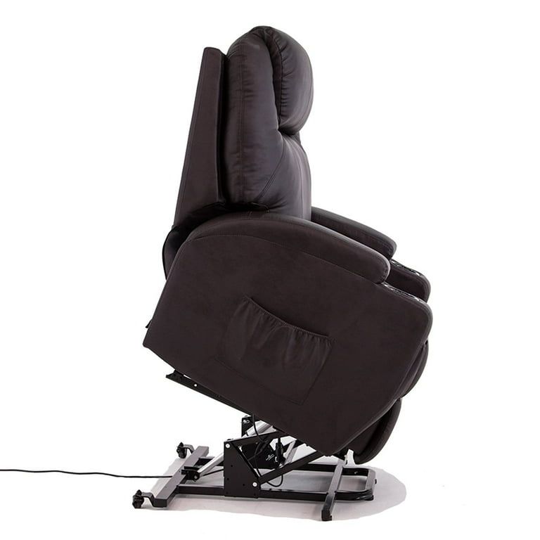 Uenjoy power lift chair recliner armchair real leather wall hugger lounge seat clearance