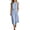 Light Blue, variant on akafmk Womens Fashions 2 Piece Sets Sleeveless Crewneck Button Top and Midi Skirt Summer Vacation Outfits