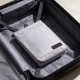 thumbnail image 4 of Nylon Travel Packing Bag Large Size, Waterproof Luggage Organizer Pouch with Zipper, Clothing Storage Cube for Suitcase Travel Home, Gray, 18.1x9.7 Inches, 4 of 6