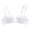 White, variant on oqasdz Womens Bras Comfort Cordless Backless Spongeless with Convertible Shoulder Straps Gathering Bra