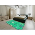 thumbnail image 4 of Ahgly Company Indoor Rectangle Patterned Earth Green Novelty Area Rugs, 7' x 9', 4 of 6