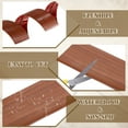 thumbnail image 3 of T-Molding Transition Strips, 9.84 ftx1.97" Vinyl Flooring Edging Trim, Walnut, 3 of 7