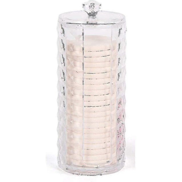 Cotton Pad Dispenser & Cotton Swab Holder Make Up Organizer Storage Box For Cotton Swabs Cotton Pad