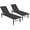 Black, variant on SOLAURA Outdoor Chaise Lounge Chair, 5-Position Adjustable Aluminum Patio Recliner Chair for Poolside, Patio, Deck, Backyard, Lawn, and Beach, 2-Piece(Gray)