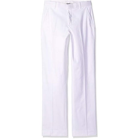 Tommy Hilfiger Big Boys' Fine Twill Pant, White, 18