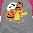thumbnail image 3 of Pokémon - Witch Pikachu With Candy - Youth Girls Raglan Graphic T-Shirt, 3 of 5