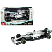 Bburago 1:43 F1 Mercedes AMG Petronas W10 #44 Lewis Hamilton Formula One Racing Diecast Model Car