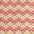 thumbnail image 1 of Abstract Sofa Upholstery Fabric by the Yard, Ikat Inspired Design Round Salmon Pink Retro Motifs, Decorative Fabric for DIY and Home Accents, Salmon Cinnamon by Ambesonne, 1 of 4