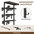 thumbnail image 4 of Large Gun Rack with Floor Rifle Racks Pistol Rack Drawers for Indoor Gun Displaying and Accessory Storage, 4 of 6