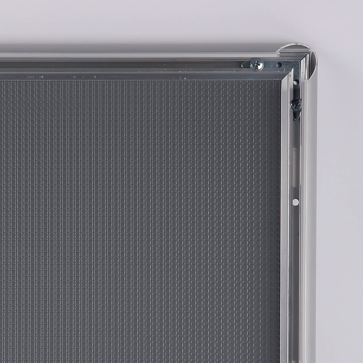 M&T Displays Silver 18x24 Poster Frame 1 inch Aluminum Profile Front Loading Wall Mounting Snap Frame Display for Picture, Document or Certificate with Mitred Corner