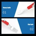 thumbnail image 6 of 4 in 1 Folding Camping Utensil Set Portable Stainless Steel Spoon & Fork Combo for Travel, Backpacking, and Picnic, 6 of 8