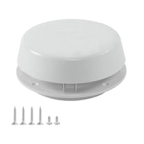 BIBABLYKE Plumbing Vent with/without Screen Vent Cap Replacement Sewer Vent Cap Easy Installation with 15.4cm Diameter