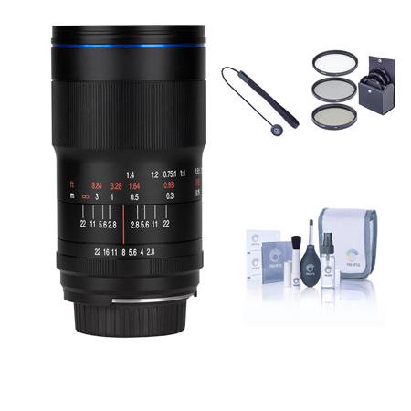 Laowa 100mm f/2.8 2X Ultra Macro APO Lens for Leica L Bundle with Filter Kit  Cleaning Kit  Cap Tether