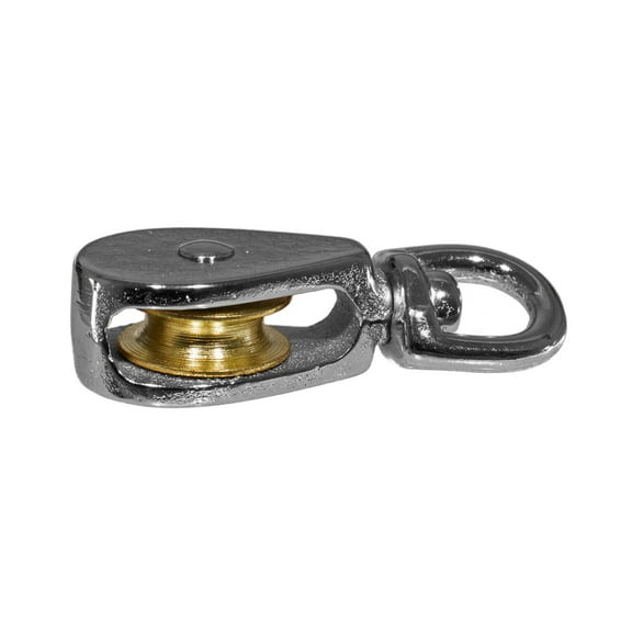 Golberg Single Wheel Pulley - Swivel Base Steel Sheave - Multiple Sizes for You to Pick From