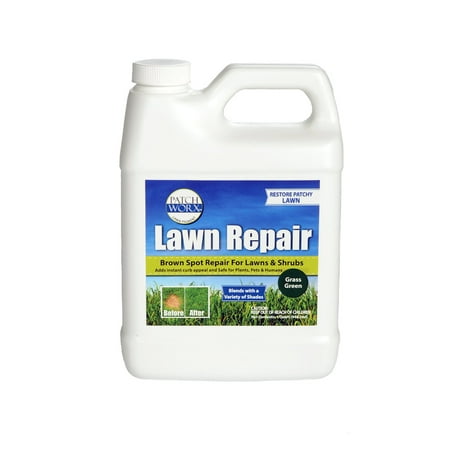 Patchworx Grass and Turf Paint, 32 Ounces Ultra Concentrated, Designed to Cover Dog Urine Spots, Treats Up to 1,600 sq.