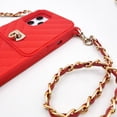 thumbnail image 6 of Compatible with iPhone 13 Wallet Case Silicone Rubber Soft with Neck Strap Lanyard Crossbody Credit Card Holder Handbag Shockproof Protective Cover for Girls and Women, 6 of 8
