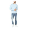 NAUTICA Mens Light Blue Striped Long Sleeve Crew Neck Classic Fit Cotton Blend Pullover Sweater 3XL