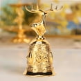 thumbnail image 4 of Wedding Bell, Zinc Alloy Deer Shape Hand Bell Exquisite Plating Process  For Dining Table Gold,Bronze, 4 of 8