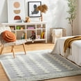 thumbnail image 7 of Hauteloom Hija Living Room, Bedroom Area Rug - Contemporary - Plush Pile - Light Slate, White - 6'7" x 9', 7 of 7