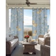 thumbnail image 6 of White Daisy Blackout Curtains for Bedroom Living Room Darkening Curtains 96 Inches Long Spring Floral Duck Greenery Blue Window Curtain 2 Panels Set Insulated Window Treatment Grommet Drapes 52"x96", 6 of 9