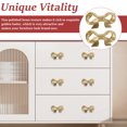 thumbnail image 6 of Bow Drawer Knobs Brass Bow Cabinet Knob Beautiful Bow Drawer Pulls Elegant Bow Cabinet Pulls Wear Resistant Bow Cabinet Handle Compact Bow Furniture Knobs for Home Dresser Wardrobe, 6 of 8
