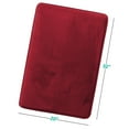 thumbnail image 5 of Nestl Absorbent Memory Foam Bath Mat Set Bathroom Rug, Red, 20"X30", 5 of 7