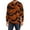 Brown_001, variant on Domuza Mens Halloween Shirt Funny Spooky Print Long Sleeve Relaxed Fit Henley T Shirt Comfy Lightweight Casual Button Up Pullover for Halloween Party Brown L