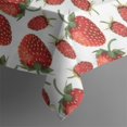 thumbnail image 5 of Strawberry Plants Fruit White Pattern Square Tablecloth,Waterproof Square Table Cover,Wipeable Spillproof Washable Table Cover for Home Kitchen Party Decor 42"X42"(107x107cm), 5 of 6