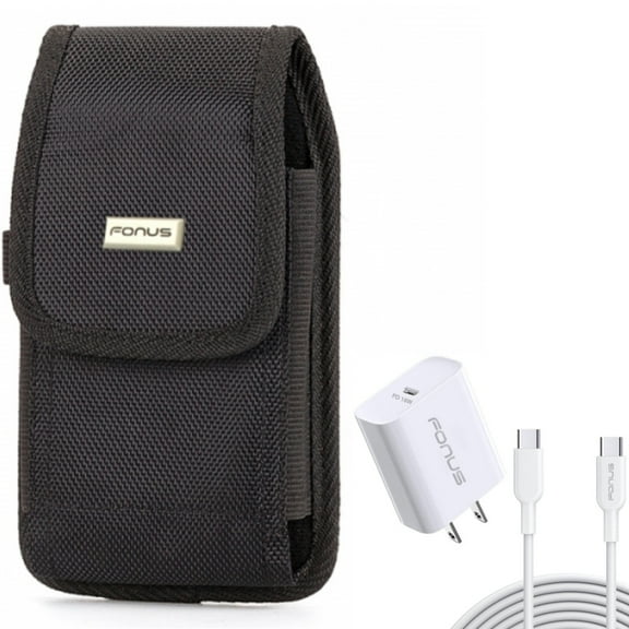 For Moto G Stylus 5G (2023) Case Belt Clip w 18W PD Home Charger Combo - Swivel Holster Rugged Cover, Fast Type-C 10ft Long Cable Quick Power for Motorola Moto G Stylus 5G (2023) Phone