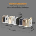 thumbnail image 4 of Purse Organizer for Closet Shelf, Adjustable Purse Storage Organizer, Shelf Dividers Handbag Organizers for Closets, Purse Dividers for Closet Purse Organizers and Storage (10 Divider), White, 4 of 6