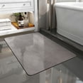thumbnail image 4 of Zynviq Bathroom Rugs 15.7" X 23.6" Solid Color Bath Rugs Rubber Washable Absorbent Rectangular Gray Small Rug for Sink, 4 of 6