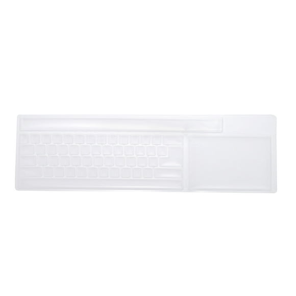 Unique Bargains Pc Keyboard Cover Skin Silicone Keyboard Cover for Standard Size PC Computer Desktop Keyboards 17.3'x5.3' Clear 1Pcs