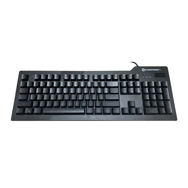 CyberPowerPC Wired Gaming Keyboard 01 Nohi White LED Backlit