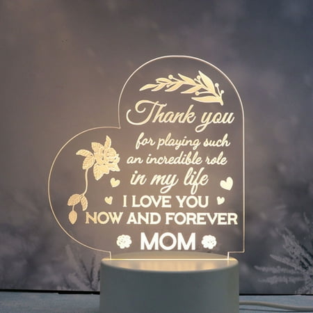 

USB Engraving Night Light Rechargeable Birthday Mothers Day Valentine s Day Gift