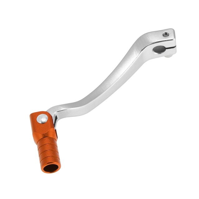 Palanca de cambio de motocicleta plegable para Kayo T6, aleación de aluminio, palanca de cambio con cabeza naranja tono plateado