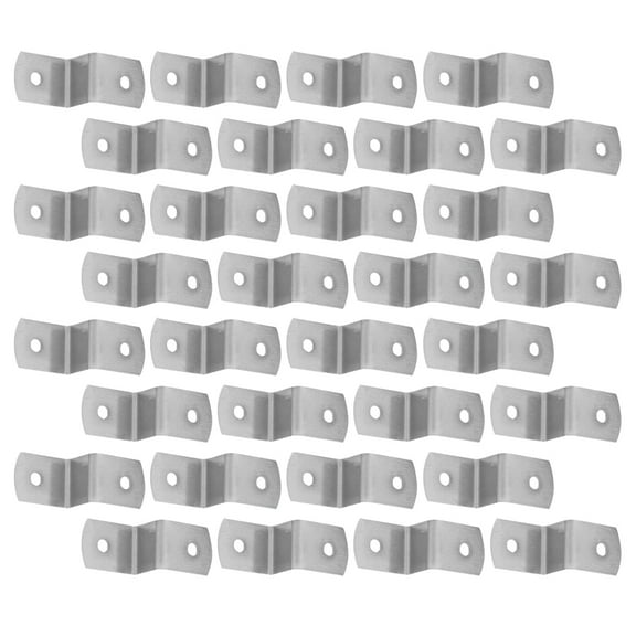 BESTOYARD 50pcs Z Shape Photo Frame Fasteners Iron Clips for Picture Frame Mounting Indoor Use