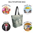 thumbnail image 7 of FORMRS Womens Canvas Tote Bag with Zipper Inner Pocket Shoulder Handbag, Ghosts Playing in A Garden, 7 of 7
