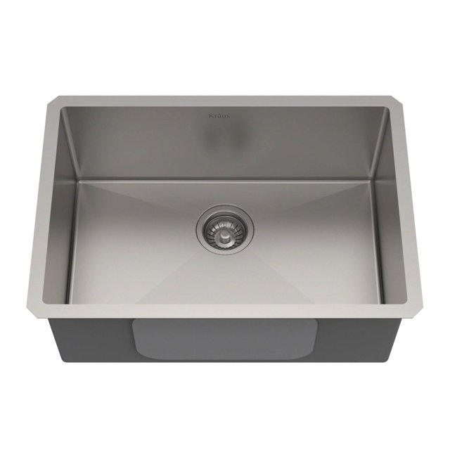 Kraus Standart Pro 26 Inch Undermount Single Bowl Stainless Steel Kitchen Sink