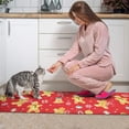 thumbnail image 3 of Red Christmas Gingerbread Man Pattern Kitchen Rugs Sets Of 2,Anti Fatigue Kitchen Mat Rugs Non Slip Washable,Decorative Kitchen Floor Mats for Kitchen,Sink,Laundry,17"x30"+17"x47", 3 of 7