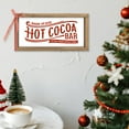 thumbnail image 6 of 11.8×6 Inch Hot Cocoa Bar Sign, Wooden Christmas Kitchen Table Top Centerpieces Decor, Holiday Decorative Signage Indoor Wall Art Shelf Mantel Coffee Station Rustic Farmhouse Home Decorations, 6 of 7