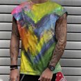 thumbnail image 2 of Moda de verano para hombres Impresión 3D Hombro expandido Casual Deportes Casual Camiseta sin mangas Chaleco Pompotops oipoqjl30667, 2 of 5